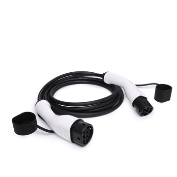 16ft Type 2 to Type 2 EV Charging Cable, 7kW 32A, durable and weatherproof.